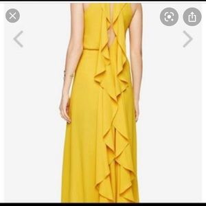 Stunning yellow bcbg dress new